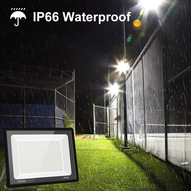 Gopretty 400W LED Flood Light Bulbs 2 Pack, Outdoor Waterproof