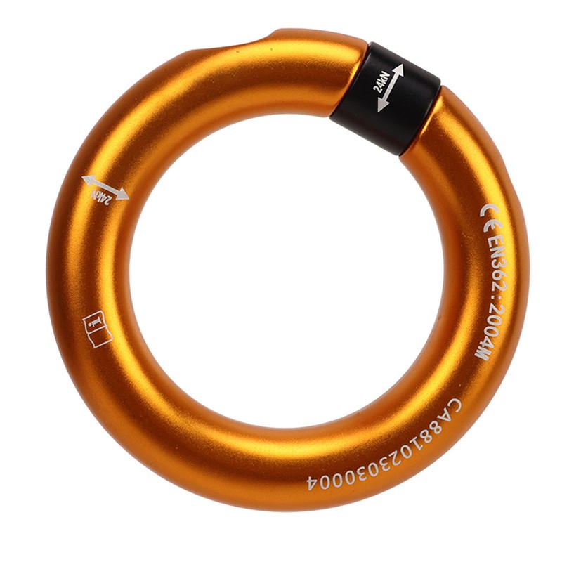 Rappel Ring 12mm Opening Detachable Climbing Connector Belay for Rock