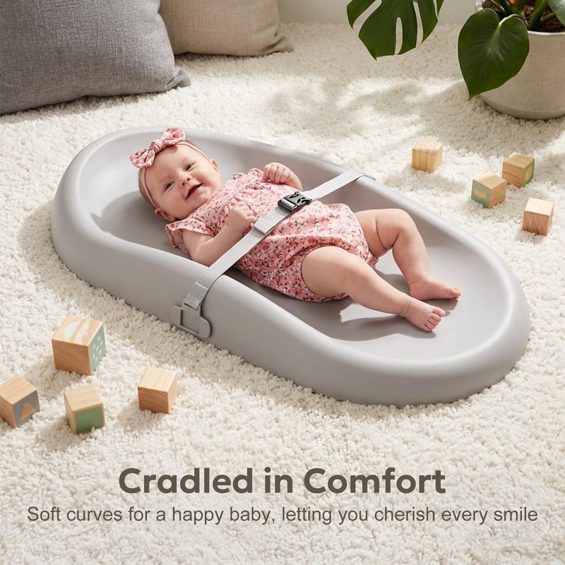 Mallify Wipe-Clean Changing Pad, Waterproof & Wipeable, Soft & Non-Slip