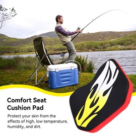 Thicken Boating Seat Cushions with Sucker,Kayak Seat Cushion 11.8 x 9.8 x 1.7inch,Comfort Seat Cushion Pad,Kayak Seat Cushion for Kayak Canoe Fishing Boat, Fishing Seat Pad for Outdoor Camping