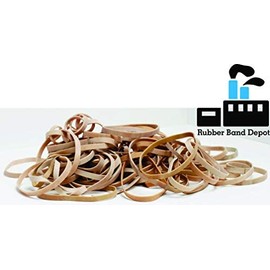Rubber Bands, Size #16, Rubber Band Depot, Approximately 475 Rubber Bands Per Bag, Rubber Band Measurements: 2-1/2" x 1/16'' - 1/4 Pound Bag