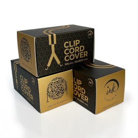 Cubiertas de cable desechables de tinta para máquinas de tatuaje, 100 unidades, bolsas de filtro extralargas con agujeros preperforados para agujas de pistola, accesorios profesionales (300 piezas)