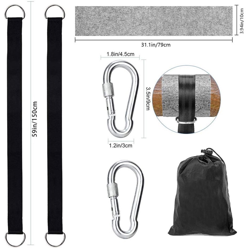 iToncs Hammock Attachment 1 Pair Swing Attachment Swing Hanging Strap