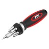 Performance Tool 20149 Ratcheting Screwdriver with Ergonomic Handle and 7-Piece