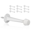 KOVOSCH 10 Pack Solid Rigid Door Stops - Heavy Duty