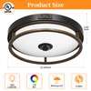 OYKYOHEI Motion Sensor Outdoor Ceiling Light, 2 Pack Outdoor Flush