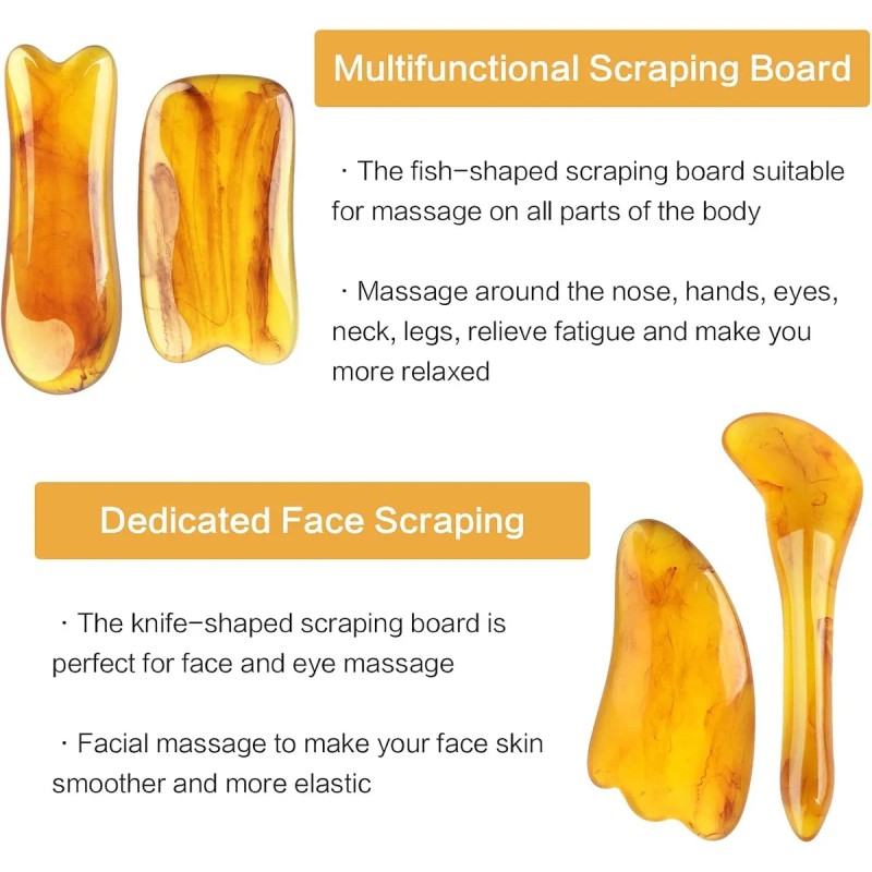 Rodillo Masaje Facial Gua Sha De Jade Antienvejecimiento Kit