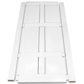 ZJMTOCYU Smooth Surface DIY Panel Interior Door - Primed White, Waterproof & Anti-Deformation, Ready to Assemble for Pre-Hung or Barn Door Use, 32" x 80"