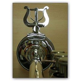 Soundman Marching fork for trumpet (colour: silver) – practical music holder for marching parades – reliable hold with easy attachment directly to the funnel