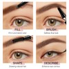 Boobeen Eyebrow Makeup Kit, 4 Tip Brow Pen, Eyebrow Pencil