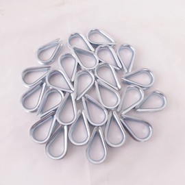 HIGOOD Wire Rope Thimble, for Wire Rope Dia. 3/8 in, Carbon Steel,(3/8" 25PCS)