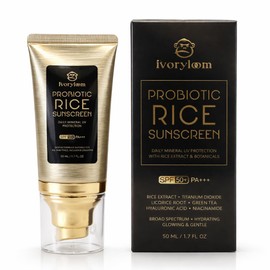 Protector Solar Mineral Ivoryloom Fps 50 Pa  Hidratación De Rápida Absorción Con Fermento De Arroz, Niacinamida, Ácido Hialurónico Y Dióxido De...    