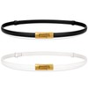 JASGOOD Thin Ladies Waist Belt for Dresses Jeans Pants, Skinny