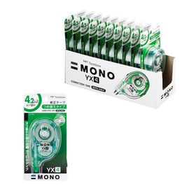 Tombow Pencil Mono YX CT-YX4-10P Correction Tape 0.16 inches (4.2 mm) cartridges 10 pack