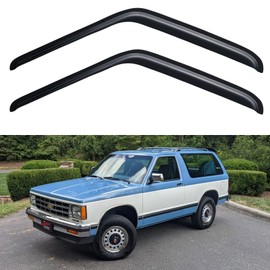 Window Visors Rain Guards for 1987-1991 Chevy Blazer, Out-Channel Window Vent Wind Deflectors Visors Shades for 1973-1991 Chevy GMC C/K/R-Series Pickup/Suburban