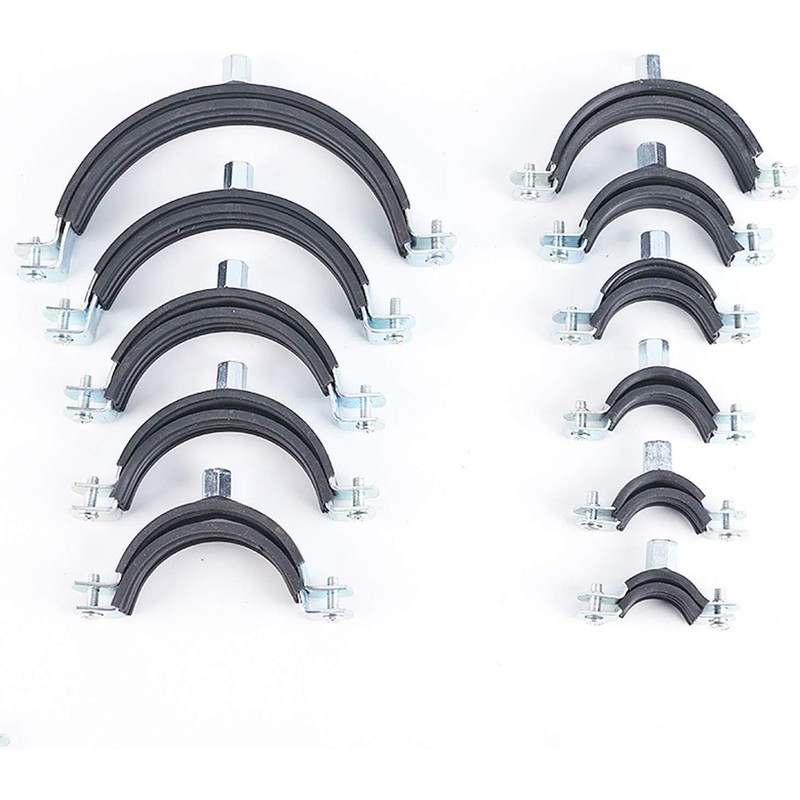 AKIHISA 5PCS Split Ring Pipe Hanger Heavy Duty Adjustable Pipe