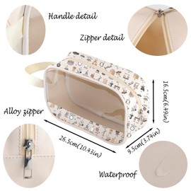 Woodworker Gift Carpenter Gift Woodworking Clear Makeup Bag Lumberjack Appreciation Gifts (Woodworking Clear Bag)