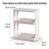 Pinelaxy Rotate Spice Rack Organizer, Two 2-Tiered Swivel Spice Rack