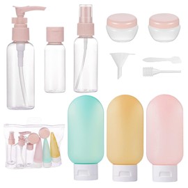 Travel Bottles Set, 11 Pieces, Leak-Proof Travel Container, Travel Bottles and Containers, Travel Sizes Bottles, Cosmetic Bottles, for Toiletries