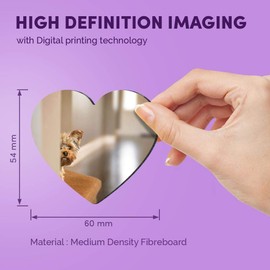 1 x Heart MDF Magnets - Cute Yorkshire Terrier Dog Puppy 44822