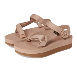 Teva Sandalia universal W Flatform para mujer, Azúcar de Arce/León, 12 US