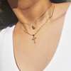 TINGN Cross Chain Gold Chain Women's 14K Gold Plated Cross