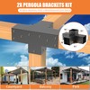 Woodworks Pergola pergola Brackets 4-Way Right Angle Corner Bracket DIY