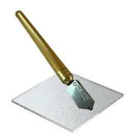 ONEGRAMSOLUTION Oil-Feed Glass Cutter 308BH Heavy-Duty Aluminum Body and Tungsten Carbide Wheel for Glass Thickness Ranging 8mm to 19mm