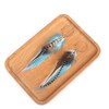 lureme Bohemian Multicolor Pheasant Feathers Dangle Earrings Handmade Natural Feather