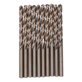 10Pcs Twist Drill Bit High Speed Steel Straight Shank 135° Spiral Hand Electric Drilling Tools