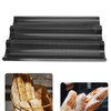 Baguette Pan Stainless Steel U Shape Uniform Heating Perforated Design