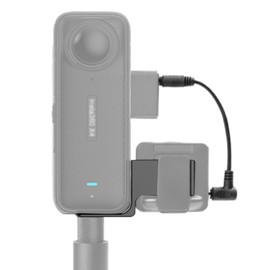Invisible Mic Bracket for Insta 360 X4 X3 X2 Accessories, External Microphone Holder Microphone Expansion with 3.5mm Sound Cable Microphone Mount