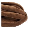 Hilo Grueso Y Voluminoso, Lavable A Mano, Hilo Tubular Café