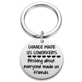 Ukodnus Coworker Keychain Gifts for BFF, Colleague Appreciation Gift for Work Bestie, Thank You Leaving Away Retirement Gift for Female Friends
