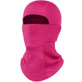 Fuinloth Ski Mask Balaclava Pro, Cold Weather Windproof Thermal Shiesty Motorcycle for Men/Women Rose Pink