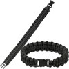 Mil-Tec Paracord Wrist Band 15mm Black size L
