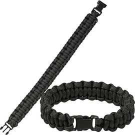 Mil-Tec Paracord Wrist Band 15mm Black size L