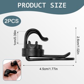 2 x Magnetic Tube Clip for Hydration Bladder, Drinking Tube Attachment, Water Hose Clips, Universal Water Bubble Hose Clip, Fixed Position of the Drinking Tube, Removable Drinking Clamp, Magnetic Hose