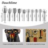 Dauchlime Carbide Rotary Burrs Set with 1/4''Shank 10Pcs Double Cut