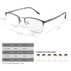 YIMI Photochromic Progressive Multifocus Reading Glasses Spring Hinges UV400 Sunglasses