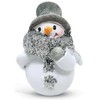 Ganz 1.5" Miniature Glittered Snowman Figurines - Set of 4