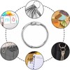 OFKP 100 Pcs Binder Rings, 25mm Leaf Binders Book Rings