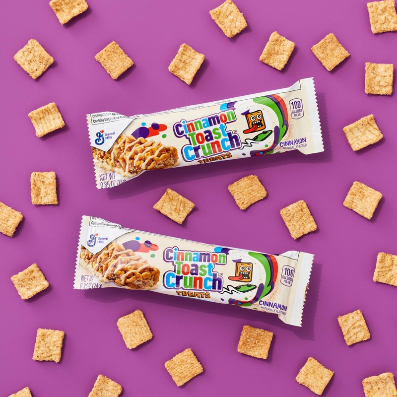 Cinnamon Toast Crunch Breakfast Cereal Treat Bars, Snack Bars, 8