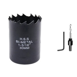 Hole Cutter 30mm LAIWEI Bi-Metal Hole Saw, HSS Circular Hole Saw Head, 1.8 mm Thick, Cutting Depth up to 38mm, Suitable for Wood, Plastic, plasterboard and Metal Round Pipe