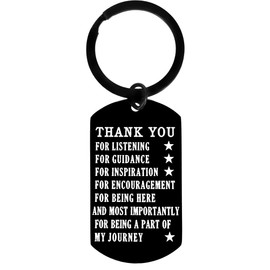 Thank You for Being Parts of My Journey Keychain for Teacher Mentor Appreciation Gifts for Men Boss Retirement Gift for Women Best Friend Birthday Gift Ideas Goodbye Gifts for Coworker Christmas Gift