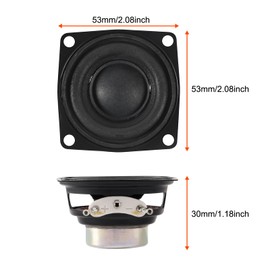 ACEIRMC 4pcs 2inch 4Ohm 10W Full Range Audio Speaker Stereo Woofer Loudspeaker for Arduino (4pcs)