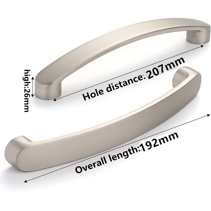 SYZOW 6 Pack Cabinet Handles Brushed Nickel Cabinet Pulls Kitchen