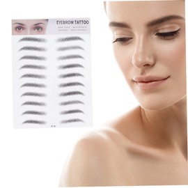 minkissy Eyebrow Tool for Men Women Brow Transfers Stickers 2pcs Artificial Eyebrow Shapers Imitation Hair-like