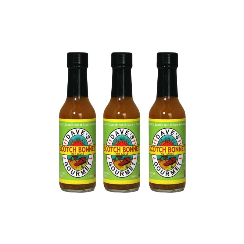 Dave's Gourmet Scotch Bonnet Hot Sauce - Fresh pepper Flavor