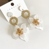 Elegant Bohemian Acrylic Flower Dangle Drop Earrings for Women Chic